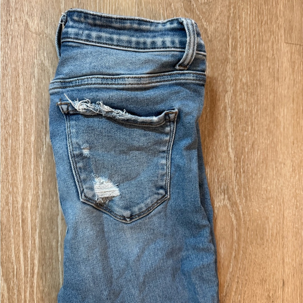Stylish Distressed Blue Jeans